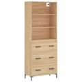 vidaXL Vysoká skrinka dub sonoma 69,5x34x180 cm spracované drevo