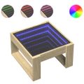 vidaXL Konferenčný stolík s nekonečnými LED dub sonoma 50x53x30 cm