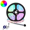 vidaXL LED pás 2 ks Čierna a priehľadná Meď a plast