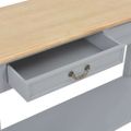 vidaXL Konzolový stolík sivý 110x35x80 cm drevo