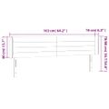 vidaXL Čelo postele s LED zelené 163x16x78/88 cm látka