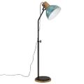 vidaXL Podlahová lampa 25 W šmuhovaná modrá 30x30x100-150 cm E27