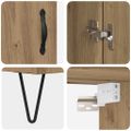 vidaXL Highboard 2 ks Remeselný dub 69,5 x 34 x 180 cm