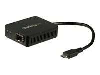 Open SFP - 1000BASE-SX/LX - Windows / Mac / Linux - USB Ethernet Adapter - USB Network Adapter (US1GC30SFP) - Sieťový adaptér - USB-C - 1000Base-LX/1000Base-SX x 1 - čierna
