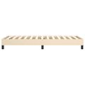 vidaXL Posteľný rám s boxspringom krémová 100x200 cm látka