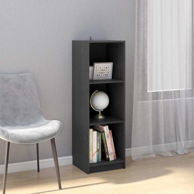 vidaXL Knižnica/deliaca stena sivá 36x33x110 cm masívna borovica