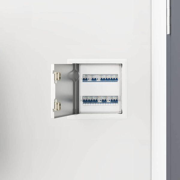 vidaXL Access Panel 2 pcs Biela 23 x 23 x 3 cm Oceľ