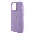 Puzdro Guess pre iPhone 15 Pro 6,1" GUHMP15LPSAHMCU fialové tvrdé puzdro Saffiano MagSafe