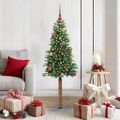 vidaXL Úzky vianočný stromček Zelená 150 cm