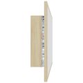vidaXL LED kúpeľňové zrkadlo dubu sonoma 80x8,5x37 cm, akryl