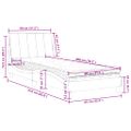 vidaXL Posteľ s matracom Hanko čierny 80x200 cm zamat