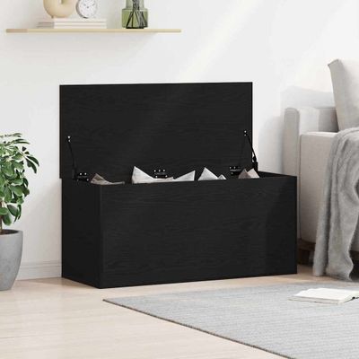 vidaXL Úložná krabica Čierny dub 100 x 42 x 46 cm Kompozitné drevo