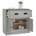 vidaXL Komoda sivá sonoma 70x35,5x67,5 cm spracované drevo