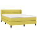 vidaXL Boxspring posteľ s matracom zelená 140x200 cm látka
