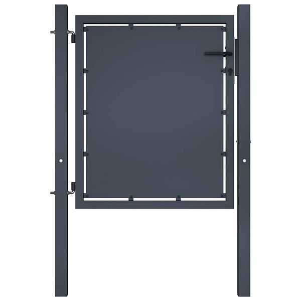 vidaXL Záhradná brána z ocele 100x100 cm antracitová