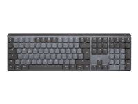 Klávesnica - podsvietená - bezdrôtová - Bluetooth LE - QWERTY - britská - klávesový spínač: Tactile Quiet - grafitová