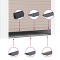 vidaXL Podlahová tesniaca hmota pre garáž Čierna a žltá 12 x 90 mm 8 m