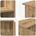 vidaXL Recepčný stôl dub artisan 100x50x103,5 cm kompozitné drevo