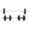vidaXL Súprava činiek barbell a dumbbell 30 kg