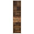 vidaXL Highboard Staré drevo 45 x 42,5 x 185 cm Kompozitné drevo
