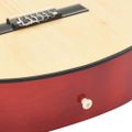 vidaXL Folková klasická gitara s výrezom s ekvalizérom a 6 strunami