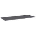 vidaXL Prídavné police 4 ks, lesklé sivé 100x40x1,5 cm, drevotrieska
