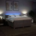 vidaXL Boxspring posteľ s matracom sivohnedý 200x200 cm látka