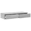 vidaXL Zásuvky pod posteľ Sivý Sonoma 100 x 36,5 x 16,5 cm