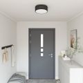 vidaXL Stropná lampa so bodmi Čierna 30 x 30 x 13,5 cm látka