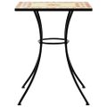 vidaXL Mozaikový bistro stolík tehlová farba 60x60x74 cm keramika