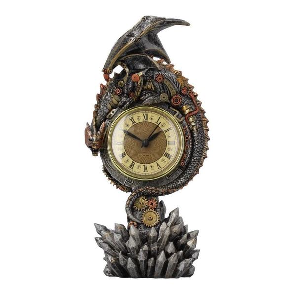 Stolné hodiny Steampunkový drak