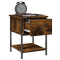 vidaXL Nočný stolík dymový dub 34x35,5x45 cm spracované drevo