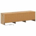 vidaXL TV skriňa s LED 140 x 34 x 40 cm Remeselnícky dub