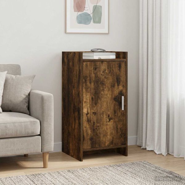 vidaXL Servírovacia skriňa Dymový dub 40 x 36 x 80 cm Kompozitné drevo