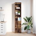 vidaXL Highboard Dub dymový 37,5x35x180 cm Upravené drevo