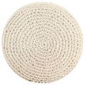 vidaXL Ručne vyrobená taburetka macrame 45x30 cm, bavlna
