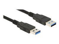 Kábel USB - USB typ A (M) do USB typ A (M) - USB 3.0 - 1 m - čierna