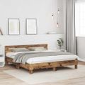 vidaXL Rám postele Staré drevo 203 x 185 x 70 cm Kompozitné drevo