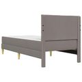 vidaXL Rám postele 90 x 200 cm Sivohnedá