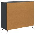 vidaXL Servírovacia skriňa Čierna 89 x 34,5 x 80 cm Kompozitné drevo