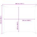 vidaXL Slnečná plachta Žltá a biela 2,5 x 3 m 100% polyester Oxford