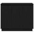 vidaXL LED komoda Čierny dub 90 x 32 x 75 cm Kompozitné drevo