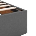 vidaXL Ottoman posteľ s matracom a LED Tmavosivá 200 x 200 cm Látka