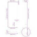 vidaXL Nohy barového stola, biele, 2 ks, 40 x (110-111) cm, oceľové