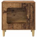 vidaXL Mačka Dom Staré drevo 51 x 30 x 52 cm Kompozitné drevo