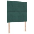 vidaXL Posteľ boxspring s matracom Tmavozelená 100 x 200 cm Zamat