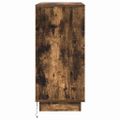 vidaXL Nočný stolík Dymová dub 71 x 34,5 x 75 cm Kompozitné drevo