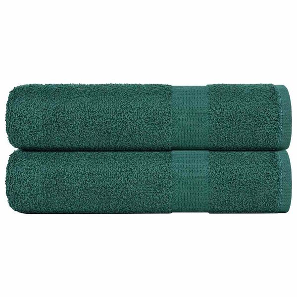 vidaXL Sprchové osušky FROGN 2 ks zelené 70x140 cm 360 g/m²