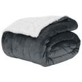 vidaXL Deky Tmavosivá 130 x 150 cm 1 kg Flís
