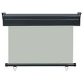 vidaXL Bočná markíza na balkón 100x250 cm, sivá